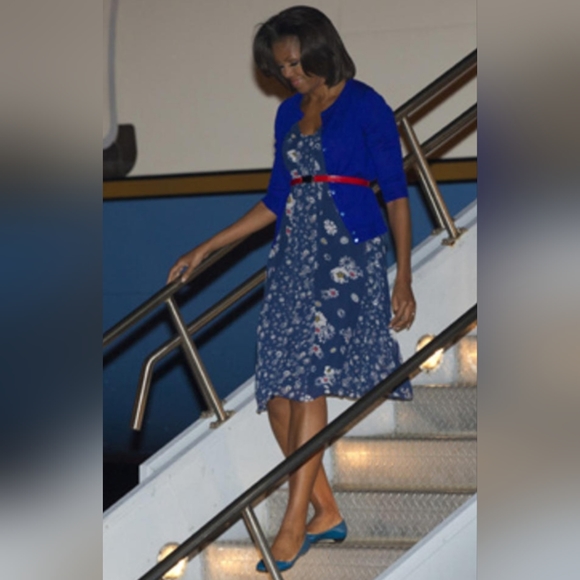 Jason Wu for Target Daisy Floral Navy Sleeveless Shift Above Knee Dress Sz S - Picture 2 of 12